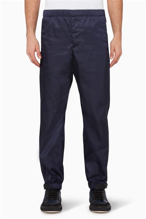 prada velcro logo pants